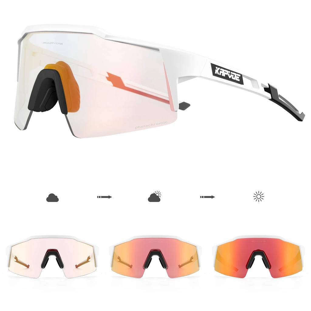 Cycling Sunglasses Red Pochromatic UV400 Protection Outdoor Bike Eyewear MTB Sports Cycling Glasses Bicycle Goggles