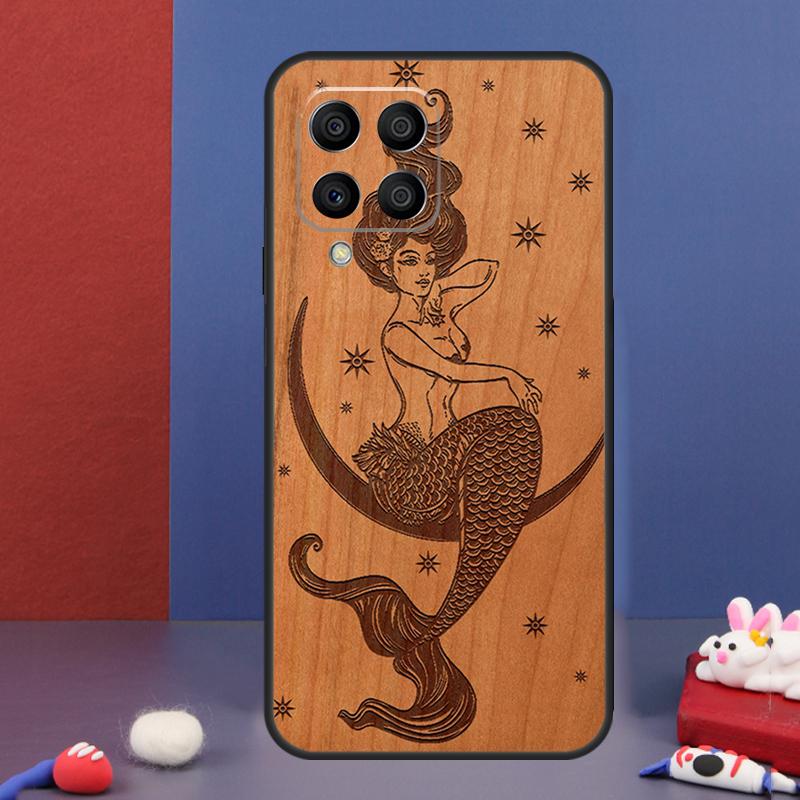 Buddha Jesus Guadalupe Wood Case For Samsung Galaxy M34 M14 M54 M13 M15 M36 M55 M35 M56 M16 M31 M11 M53 M12 M32 M52 M06