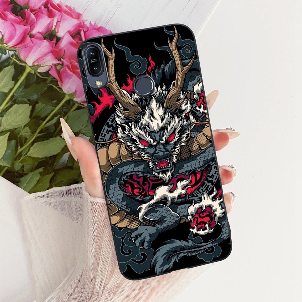 Cartoon Cat Dragon Painting Casing For ASUS Zenfone Max Pro (M1) ZB555KL ZB556KL ZB601KL ZB602KL Cover Soft Silicone Phone Case