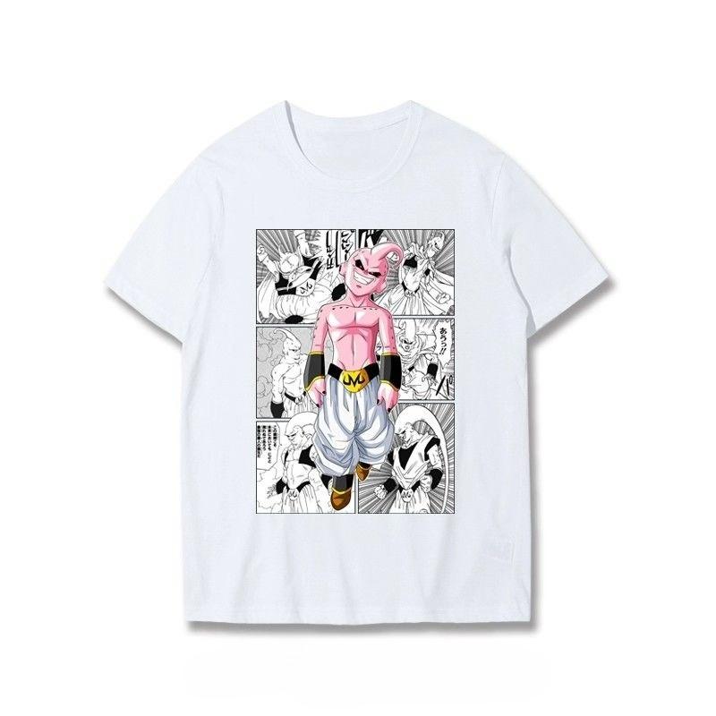 Seven Dragon Ball Tshirt Magician Buou Uwantix Satan  Mr Joint Sleeve Summer Anime Peripheral Clothing Trend