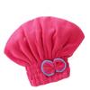 Bath Accessories High Absorbency Hair Towel Wrap Fast Drying Coral Velvet Towel with Bow Knot for Wet Hair