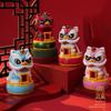 Mascot Ornament Chinese Style Lucky Dancing Lion Model Solar Powered Home Decoration Holiday Gifts Bring Wealth Good Fortune