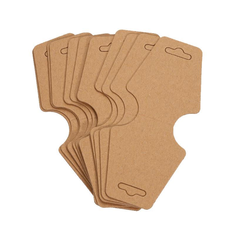 Kraft Paper Jewelry Card for Earrings and Necklaces - 2.5x3.5cm