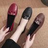 Sapatos Femininas Women Fashion Light Brown Spring Slip On Flat Shoes Lady Classic Anti Skid Black Leather Summer Loafers Ga337