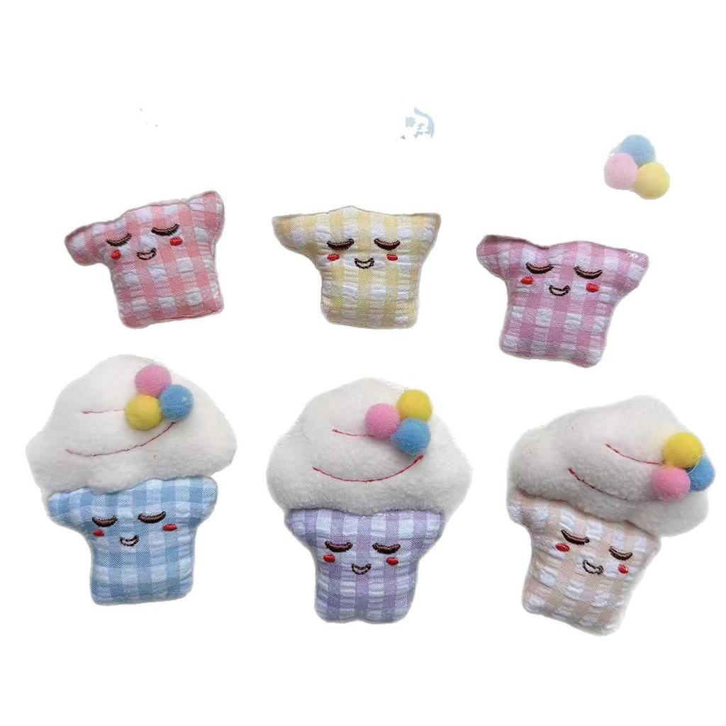 Sweet Korean Style Plaid Fabric Hair Clips: Children's Accessories for Clothing, Shoes, Socks, and Bags.