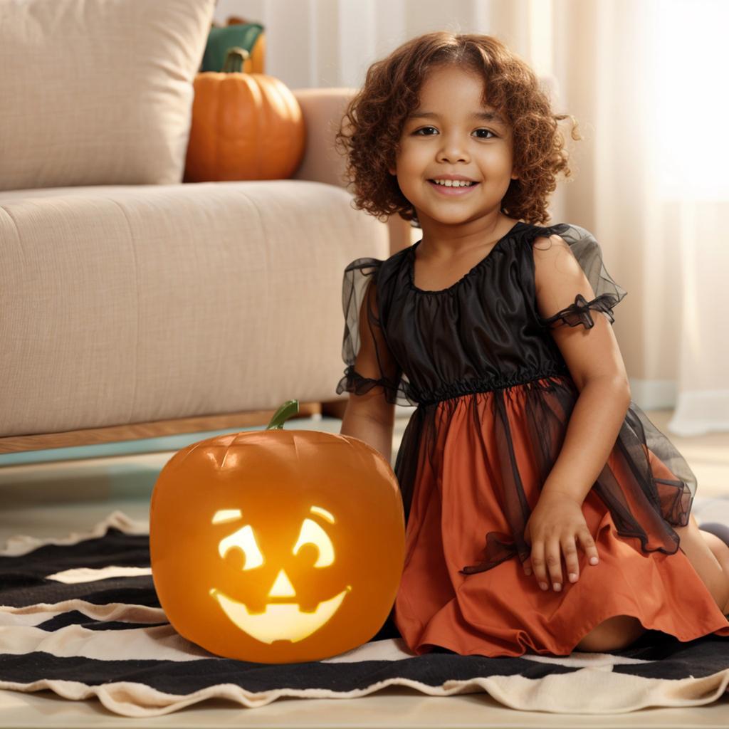 Pumpkin Lantern Talking Animated Pumpkin with Built In Video Projector Speaker Creative Ornaments Mini Ornaments DIY Accessories
