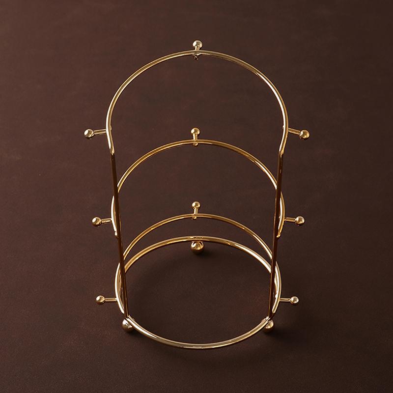 Bride Crown Bandita Suport Tiara Princess Crown Display Raft Metal Gold Bandete Organizator