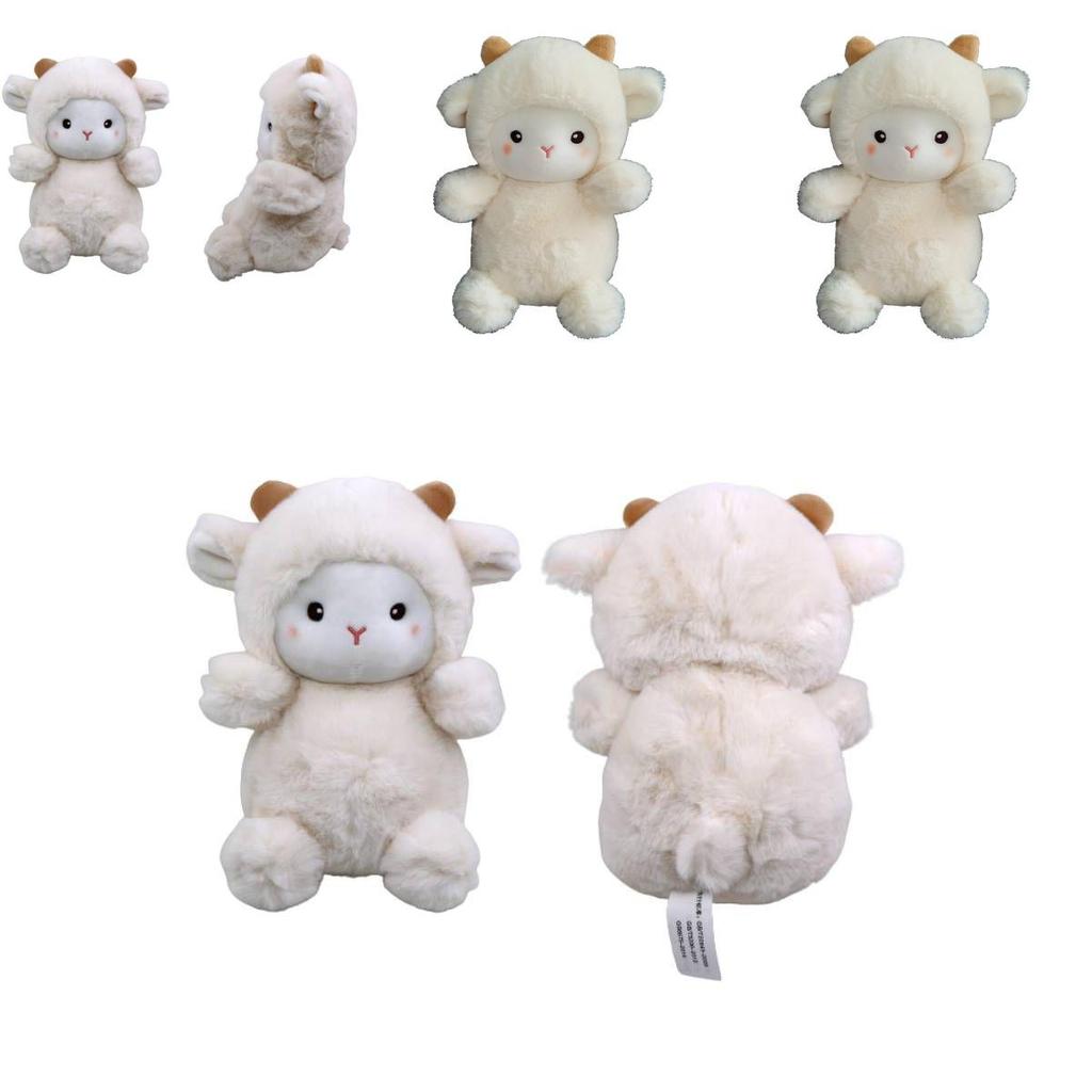 Soft And Huggable Plush Polk Lamb Doll For Kids Perfect Home Decoration And Christmas Gift