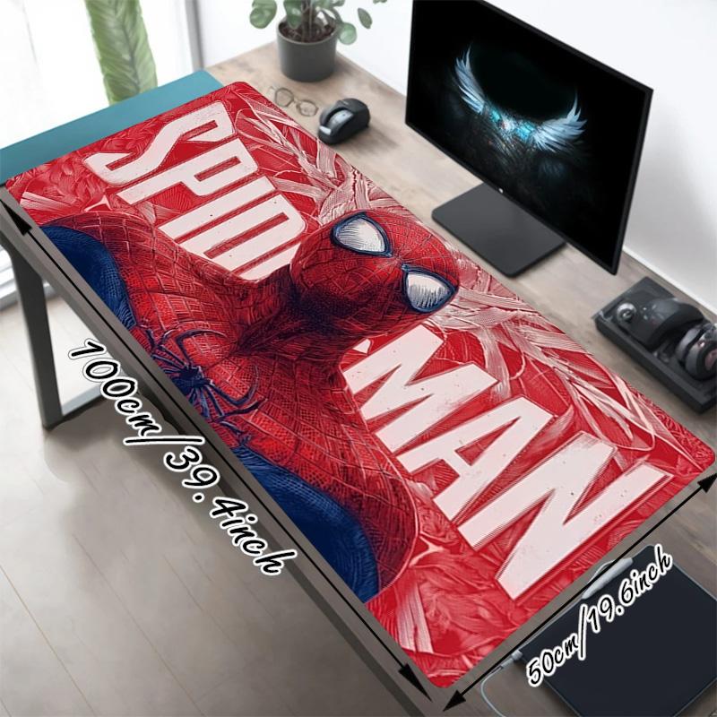 Spiderman Xl Gaming Mouse Pad Nonslip Rubber Base Stitched Edge Waterproof Desk Mat For Pc Laptop Gamer Office Computer Accessories C929459