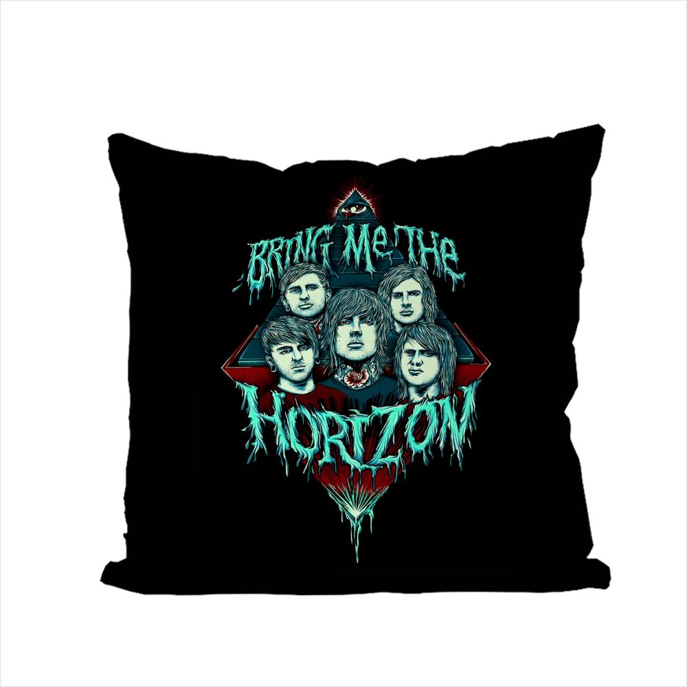 Band BBring Me The Horizon Pillow Case For Car Sofa Decorative Home Doublesided Print Plush Square Throw Pillow Cushion Cover