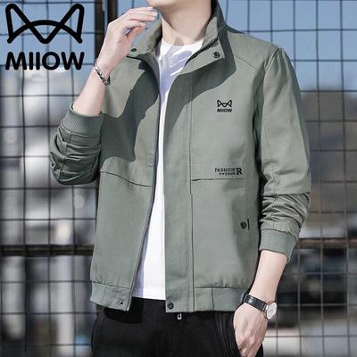 Maoren Men's Stand Collar Casual Jacket