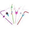 Creative Sports-Themed Disposable Straws: Football & Basketball Designs for NBA or World Cup Drinks