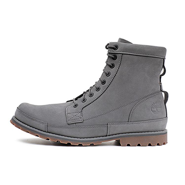 Timberland Earthkeeper Original Leather 6 Inch Wide Fit Boots 'Dark Grey Nubuck' A41C6W