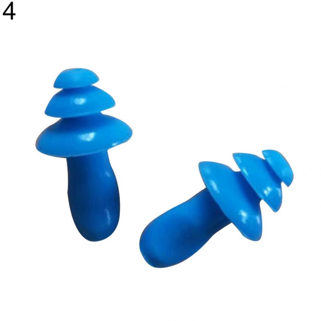 2pcs Silicone Ear Plugs Anti Noise Snore Comfortable For Study Sleep