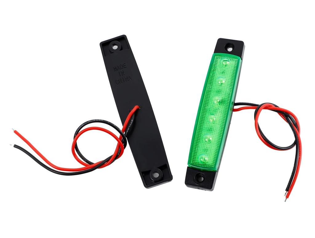 Set of 6 Universal LED Side Marker Lamps for 12V and Light Daytime Running Corner Markers 10-Piece Vehicles, Trailers, Trucks, Illumination, Lights,