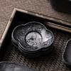 Pure Tin Coaster, High-grade Tea Tray, Tea Mat, Handmade Hammered Old Tin Anti-skid Tea Ceremony, Kung Fu Tea Accessories