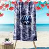Sporting Kansas City Print Beach Towel, Large Soft Quick Dry Towel for Beach Camping Swimming