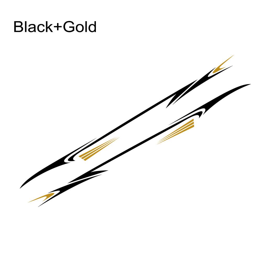 2 PCS Car Body Waistline Stickers Long Stripes Vinyl Decals Waterproof Personalized Car Styling Decoration Stickers Accessories