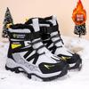 Boys' Northeastern Snow boots2026New Winter Collection: Fleece-lined, Thickened, High-top, Oversized Cotton Boots for Boys, Designed for Outdoor Use