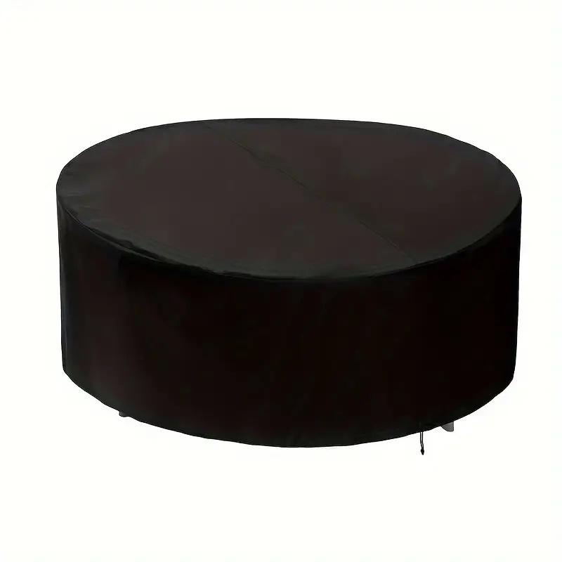 All-Weather Table Cover Compatible with Round Dining Tables, Patio End Tables, Picnic Tables, and Round Patio Coffee Tables