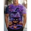Trendy Christmas-themed Men's Digital-print T-shirt with Eye-catching Fabric for