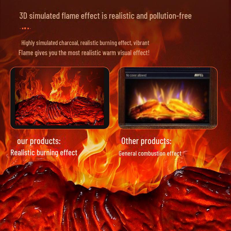 Camel Electric Flame Simulation Portable Desktop Heater