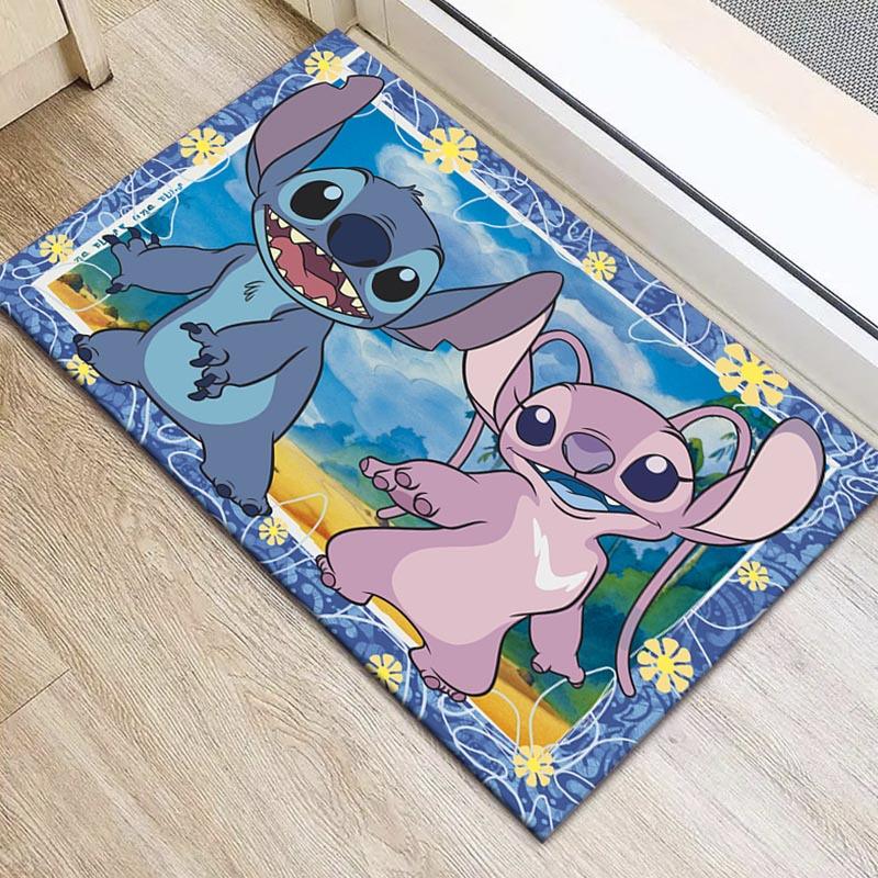 

1pc Stitch Pattern Area Rug Soft Flannel Floor Mat for Living Room,Office,Bedroom and Carpet 60cm by 90cm