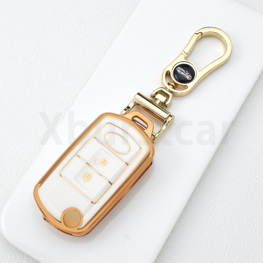 3 Buttons Tpu Car Flip Key Case Cover For Land Rover Range Rover Sport Lr3 Discovery 3 Auto Shell Fob Bag Keyless Accessories