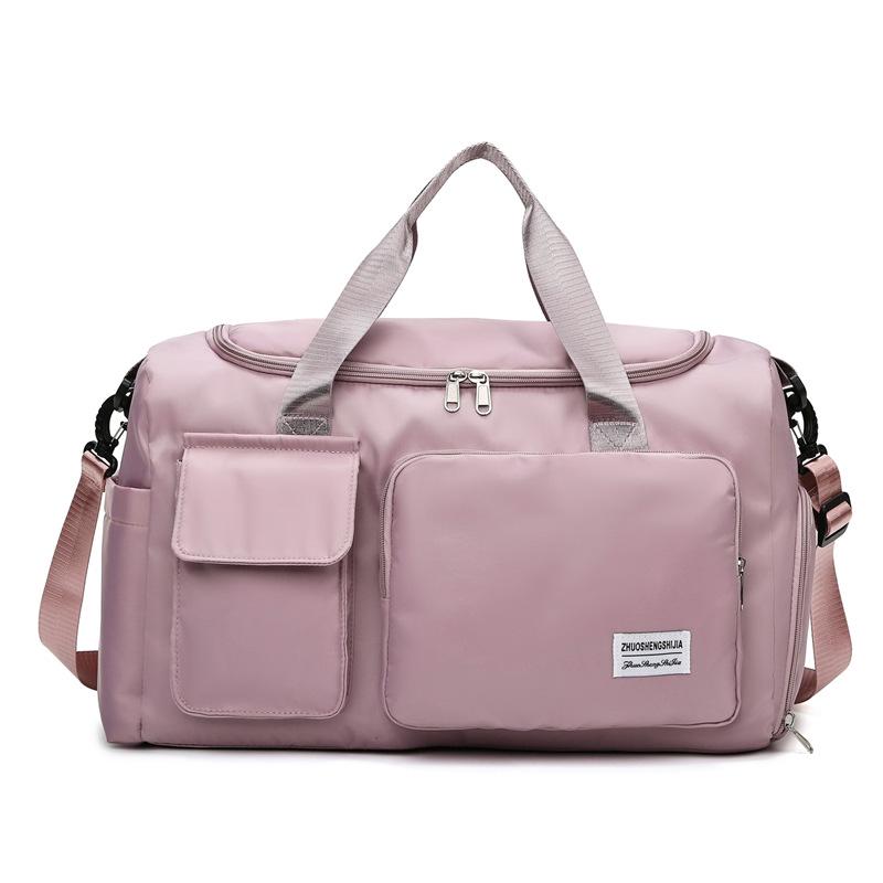 Large Capacity Travel Handbag: Ideal for Casual, Business, Outdoor Sports, with Wet/Dry Separation & Crossbody Feature.