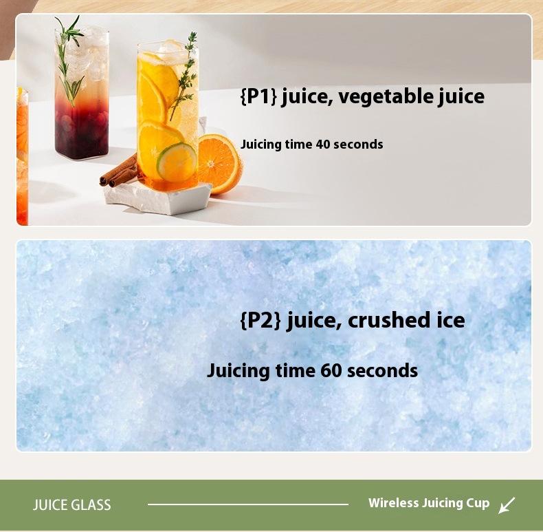 Portable Multi-Function Juicer: Automatic Fruit & Vegetable Blender with Travel Cup