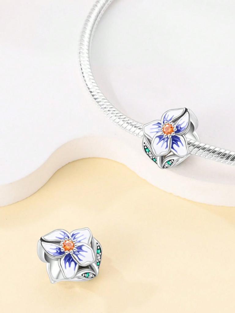 Flower Clips And Spacersbeads Charm Copper Plated Fit Charms Copperoriginal Bracelet For Jewelry Making Diy Charm