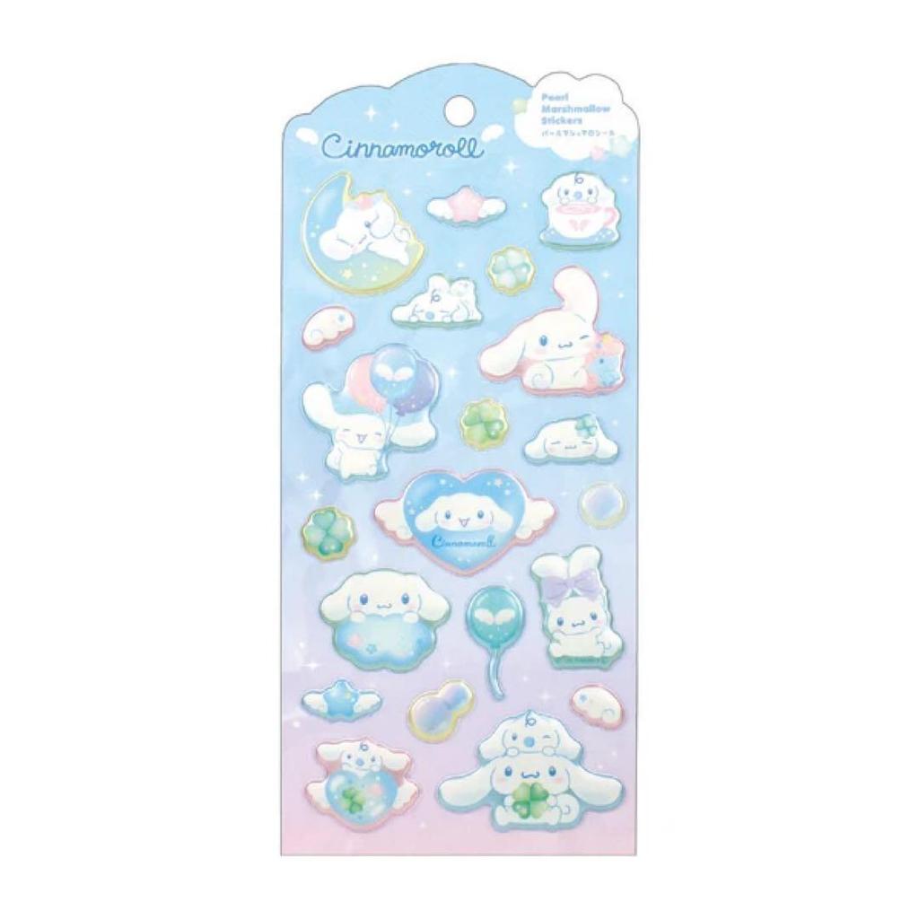 [Domestic regular product] Sanrio pearl marshmallow sticker cute 2 types new new item