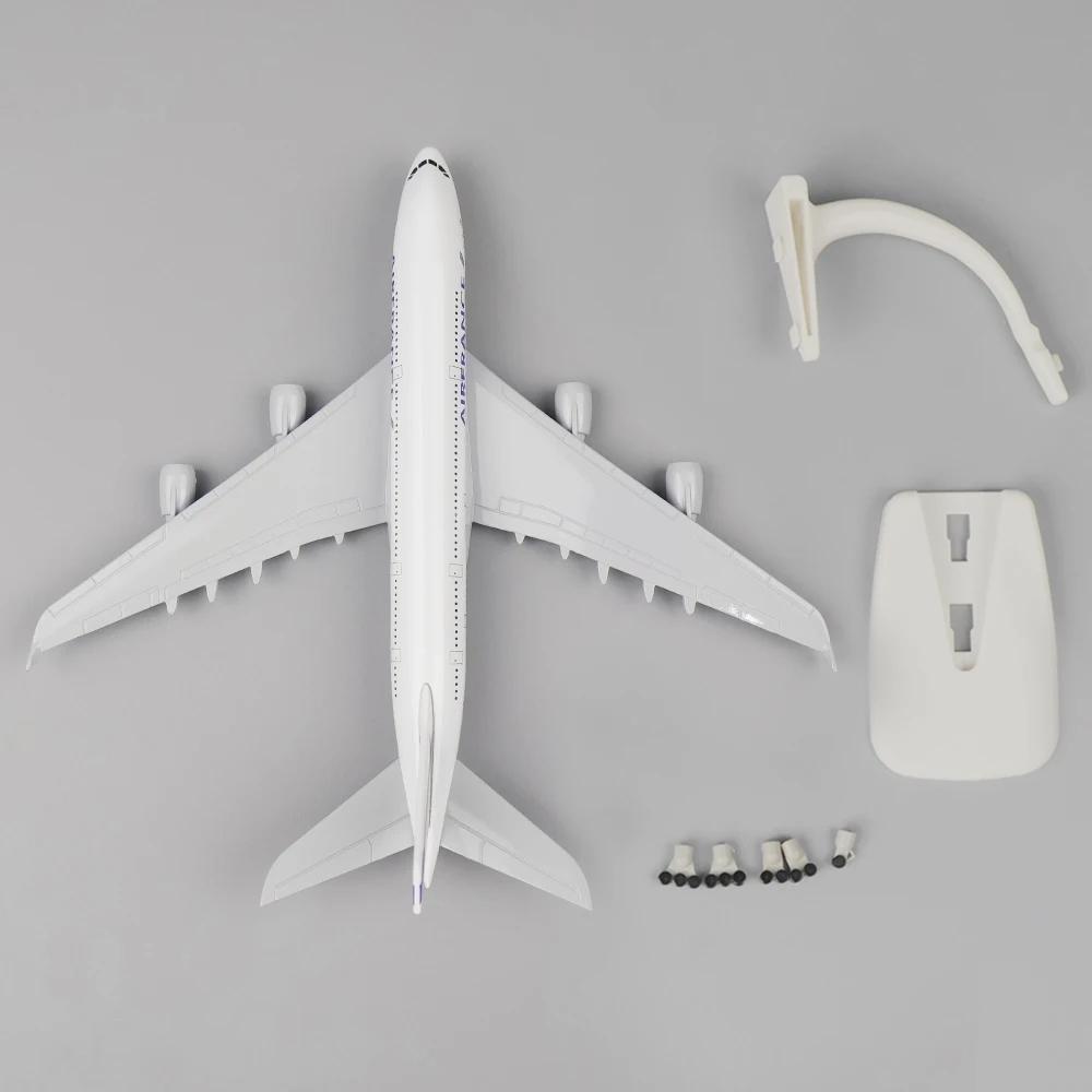1/400 Model Planes A380 France Airline Alloy Airplane Kids Toys Airbus A380 Collectible Miniature Airplane Display Model