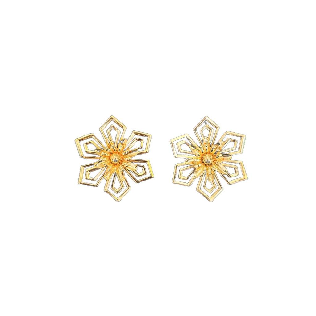 Seaside Vacation Floral Stud Earrings for Women - High-End, Elegant Style