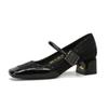Special Satin High Heels for Women Spring 2024 New Line with Mary Jane Women's Shoes Worn Over