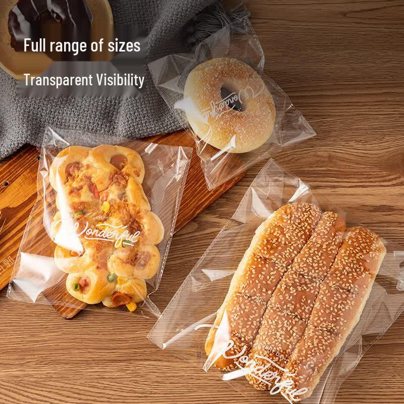 Self-Sealing Transparent Bakery Bags
