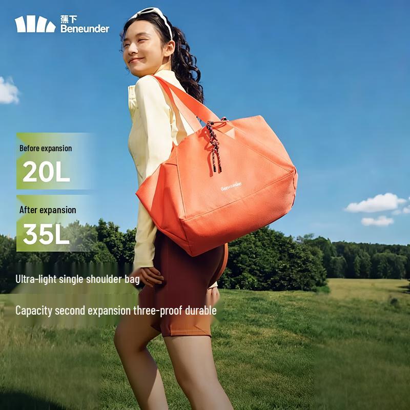 Beneath 35L Expandable Shoulder Bag for Commute & Travel