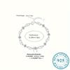 Sterling Silver Heart-shaped Elegant Ladies' Fashion Bracelet Is Suitable for Engagement, Wedding, Confession, and As a Gift for Women