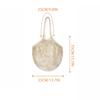 Handheld foldable shopping Cotton mesh bag , reusable fruit mesh bag, Woven mesh pocket hollowed out kitchen storage