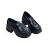 Leather platform British style small leather shoes women's 2025 new spring and autumn one-pedal loafers versatile casual single shoes