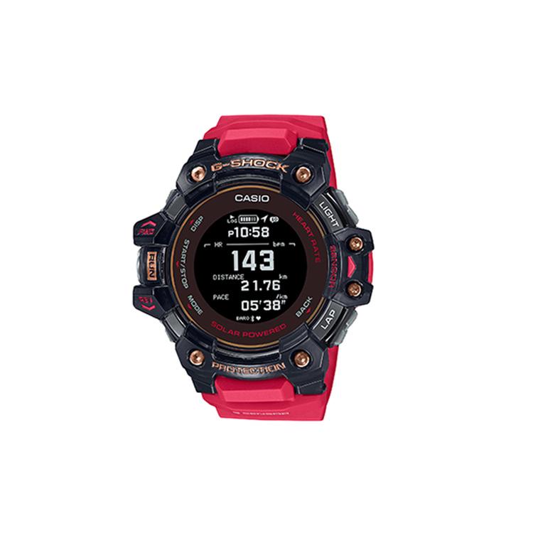 

CASIO Men G-SQUAD Series Black Watch GBD-H1000-4A1PR-person Red Black Watch Dial