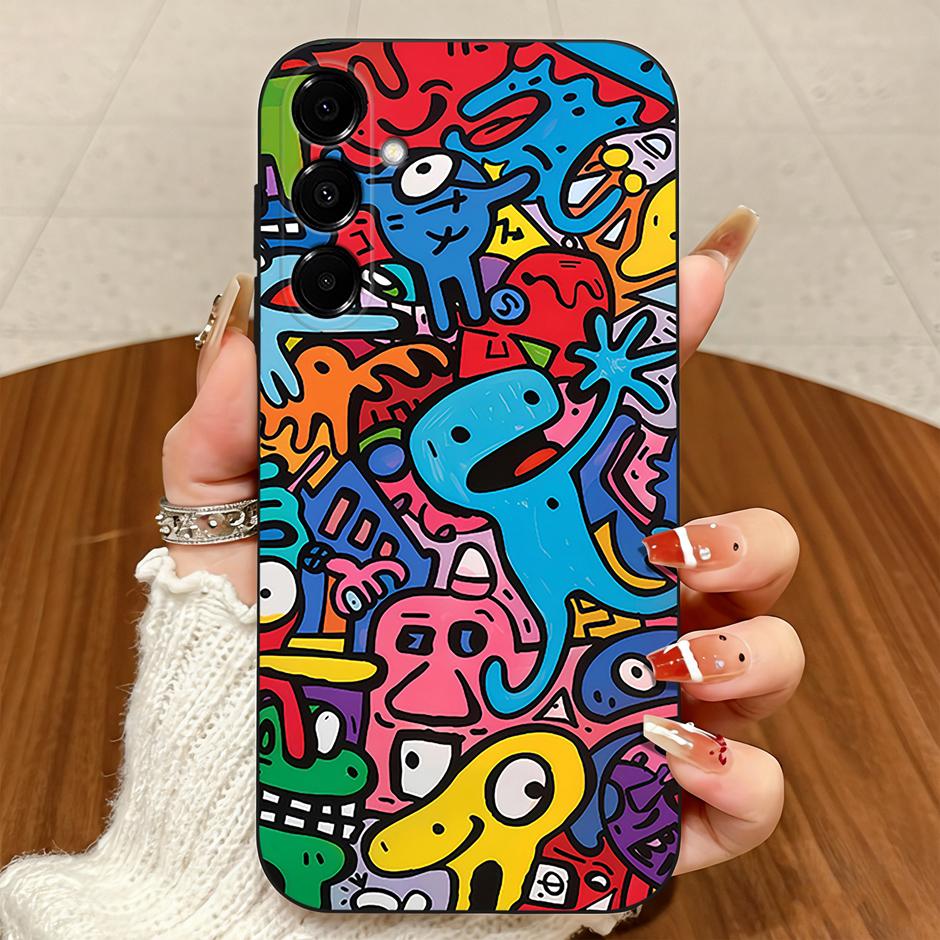 

For Samsung Galaxy A15 A16 A17 4G 5G Case Pretty Flowers Soft Silicone Protective Full Cover For SamsungA15 GalaxyA16 A17 Fundas Samsung Galaxy A16
