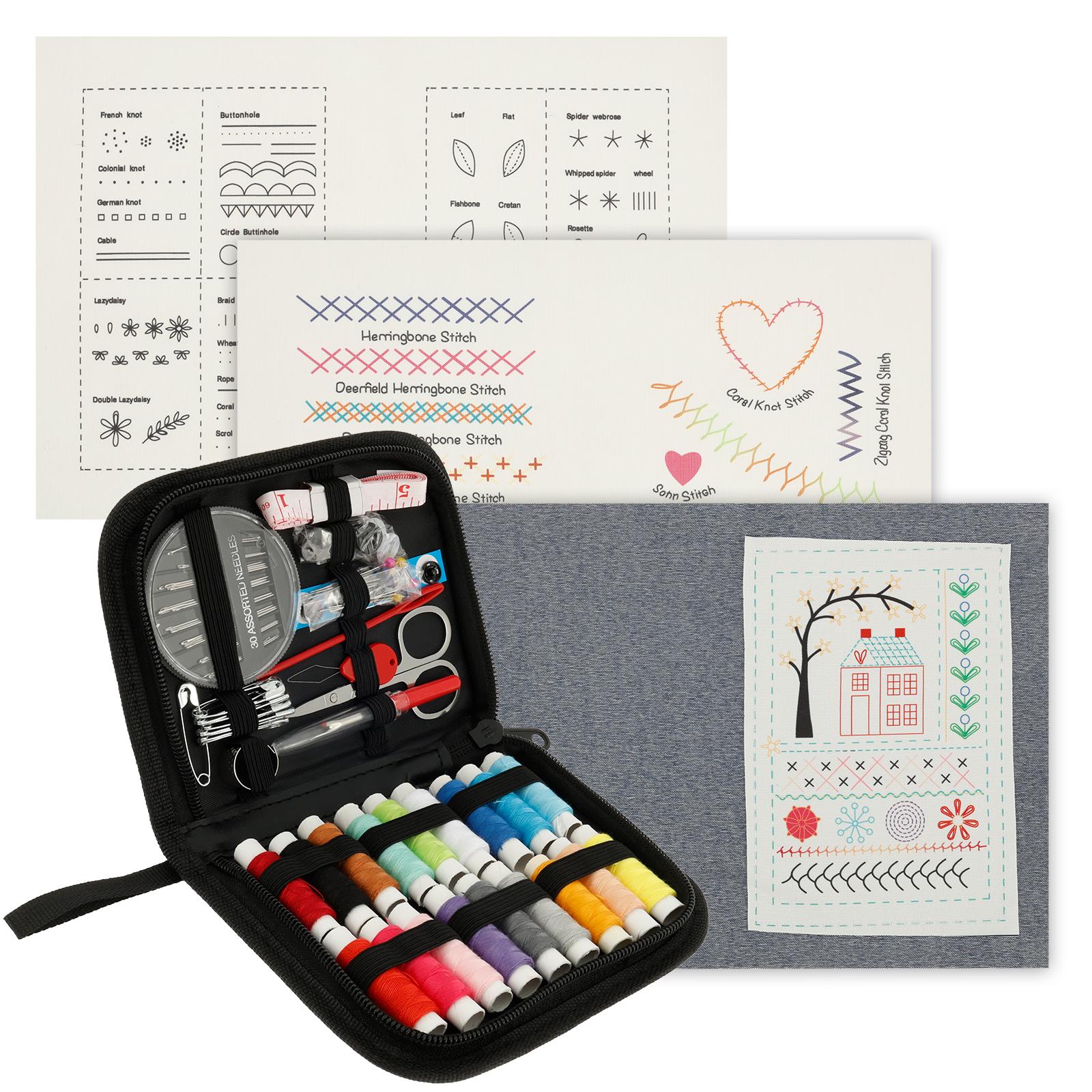 

Книга по шитью для энтузиастов и начинающих Книга с инструкциями по вышивке для набора для шитья своими руками Книга с креативными вышивальными стежками