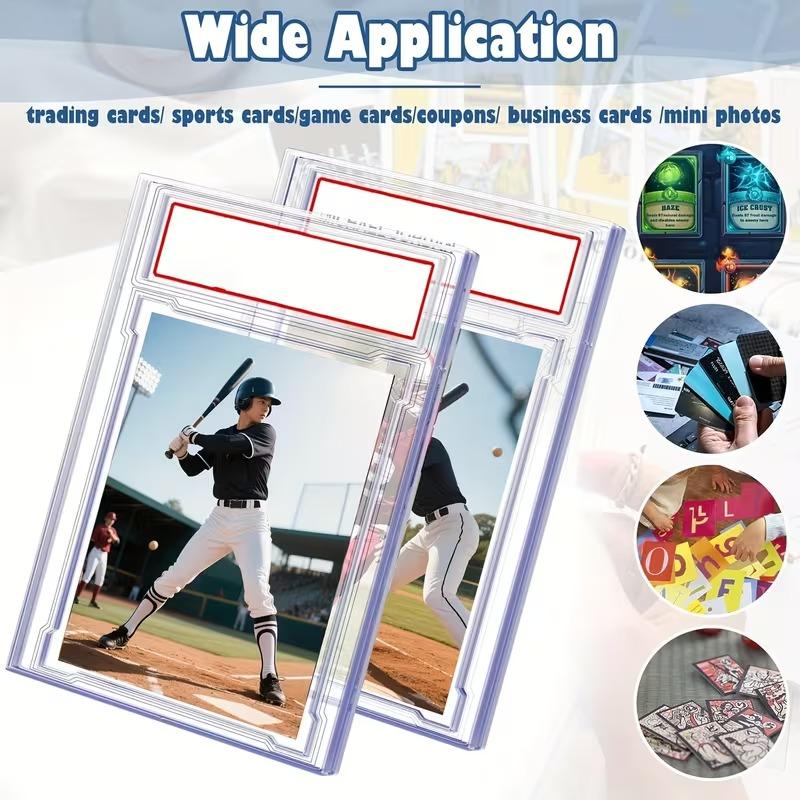 Trading Cards Slab Label Grade Baseball Star Card Sleeves Protector Acrylic Stand Plastic Game PTCG Gift Toy