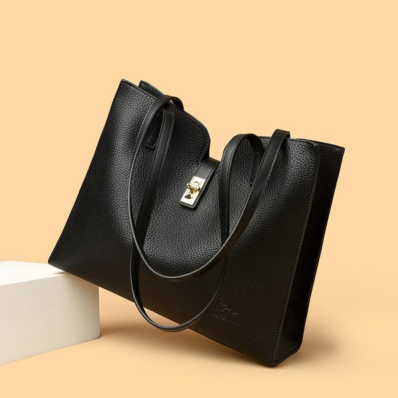High-quality soft leather crossbody bags for women designer brand shoulder bag casual tote messenger bags