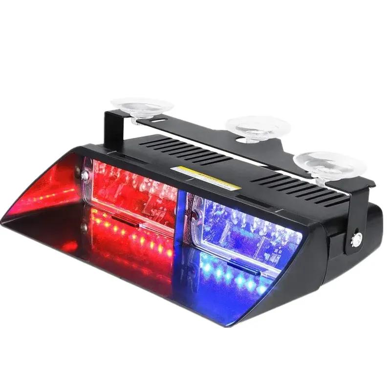 16 LED Windshield Dash Strobe Light Bar Car Truck Warning Flash Lamp Police Lights 12V Emergency Signal Lamp Flash Lighting