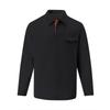 Men's Solid Color Plaid Button Lapel Pocket Long Sleeve Top Men's Casual Fashion Long Sleeve Top