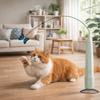Suction Cup Base Automatic Cat Teaser USB Rechargeable Interactive Pet Toy  Kitten Play