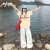 MJ Style Women's Fish Silhouette 100% Cotton T-Shirt