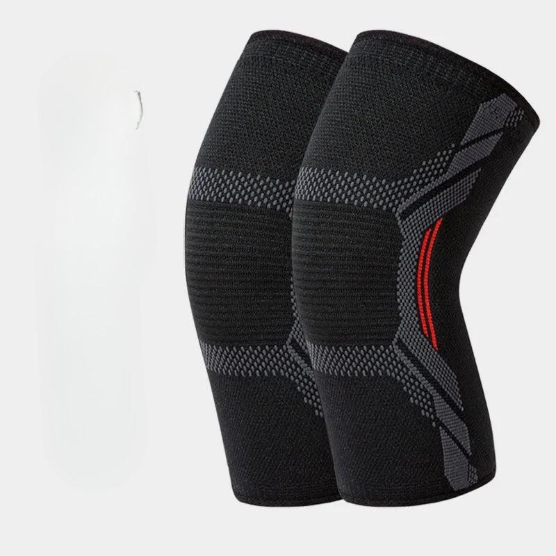 Summer Knitted Nylon Sports Knee Pads for Men and Women Cycling Protective Gear  Running Skipping Rope Fitness Thin Warm and Breathable Leggings